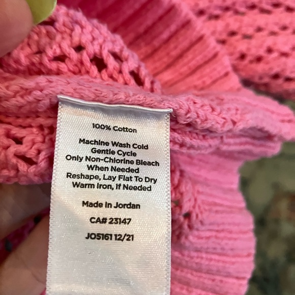 TALBOTS OPEN KNIT COTTON SWEATER SZ XL - Picture 8 of 8